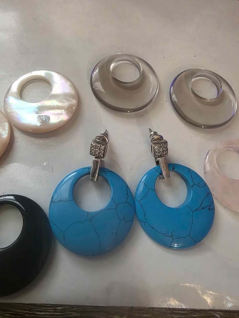 Interchangeable Hoop Earring Charm Set - Picture 4 of 6